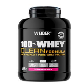100% WHEY CLEAN PROTEIN fresa 908gr.