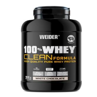 100% WHEY CLEAN PROTEIN chocolate blanco 908gr.