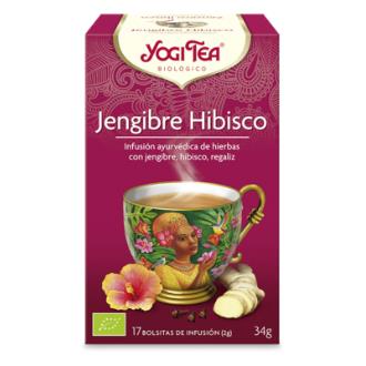YOGI TEA HIBISCO y JENGIBRE 17infusiones