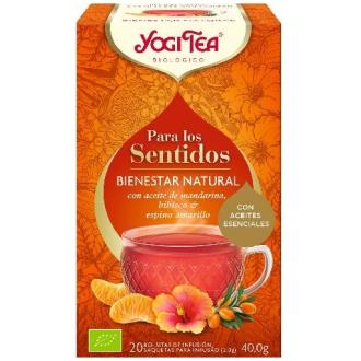 YOGI TEA BIENESTAR NATURA para los sentidos 20inf.