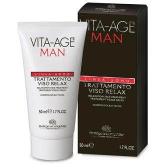 VITA-AGE UOMO tratamento facial relaxante 50ml.