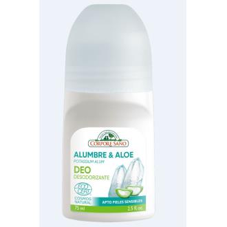 DESODORIZANTE MINERAL aloe roll-on 75ml. ECOCERT