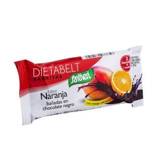 DIETABELT barritas choco preto-laranja caixa 16ud.