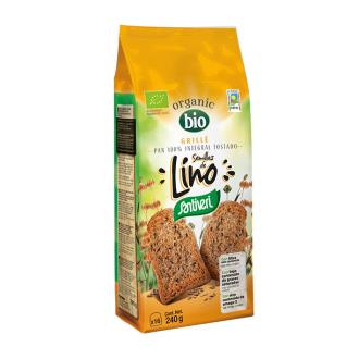 PÃO TOSTADO com sementes linho integral 240gr. BIO