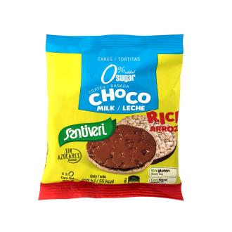 TORTITAS DE ARROZ com Choco com leite 2ud 25gr S/A