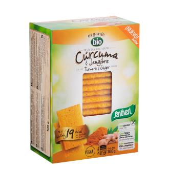 TOSTADAS DE CURCUMA JENGIBRE 100gr. BIO