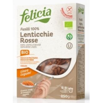 ESPIRALES FUSILLI DE LENTEJA ROJA 250gr. BIO SG