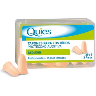 TAMPÕES ESPUMA cor de pele 6ud. QUIES
