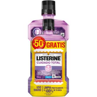 LISTERINE CUIDADO TOTAL 500+250ml.
