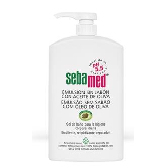 EMULSION SIN JABON aceite oliva gel de baño 1l.