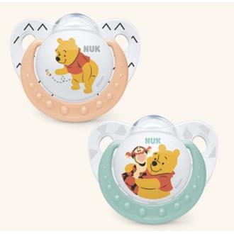 PACK CHUPETE WINNIE 6-18 silicona 6us surtidas