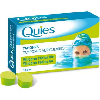 TAMPÕES NATAÇÃO silicone adultos 6ud. QUIES