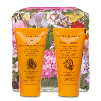 SOLAR neceser fucsia crema 75ml y after sun 75ml.