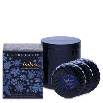 INDIGO jabon perfumado lata pastilla 3uds 300gr.
