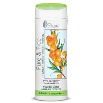 PURE AND FREE agua micelar desmaquillante 250ml.
