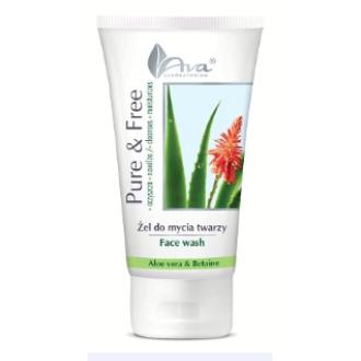 PURE AND FREE limpiador facial aloe vera 150ml.