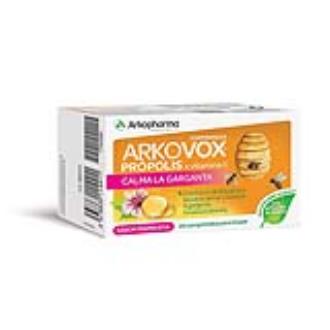 ARKOVOX propolis+vit c sabor frambuesa 24comp.