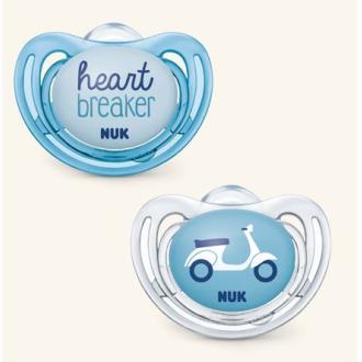 PACK CHUPETE FREESTYLE 6-18 silicona 6ud surtidas