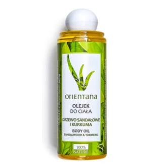 ACEITE CORPORAL de sandalo y curcuma 210ml.