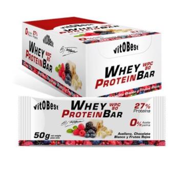 WHEY PROTEIN BAR barr. choco bco-f.rojos 20uds.**