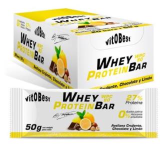 WHEY PROTEIN BAR barritas choco-limon 20uds.**