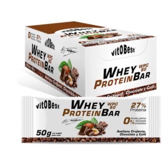 WHEY PROTEIN BAR barritas chocolate-cafe 20uds.**