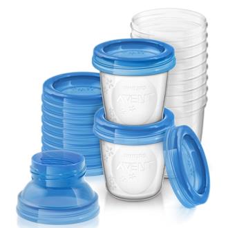 SET RECIPIENTES LEITE MATERNO 180ml 10ud SCF618/10