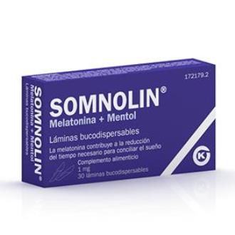 SOMNOLIN melatonina+mentol 1,9mg. 30laminas bucod.