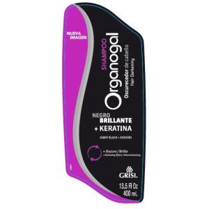 CHAMPÔ ORGANOGAL escurecedor de cabelo 400ml.