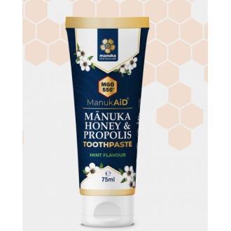 MEL DE MANUKA MGO 550+ dentifrico propolis 75ml.