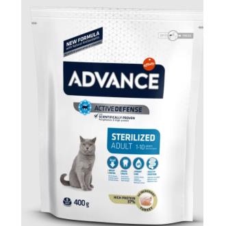 ADVANCE FELINE ADULT STERILIZED PAVO 400gr.