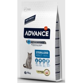 ADVANCE FELINE ADULT STERILIZED PAVO 10kg.