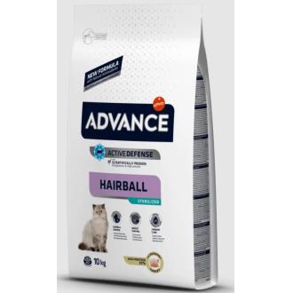 ADVANCE FELINE ADULT STERILIZED HAIRBALL 10kg.