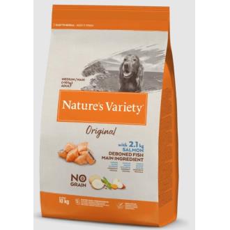 NATURE´S VARIETY CANINE ADULT MED MAX SALM 10kg.