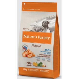 NATURE´S VARIETY CANINE ADULT MINI SALMON 1,5kg.