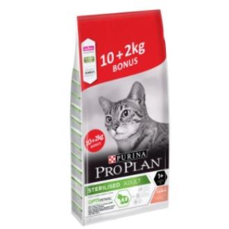 PRO PLAN FELINE ESTERILIZADO SALMON 10kg. + 2kg.