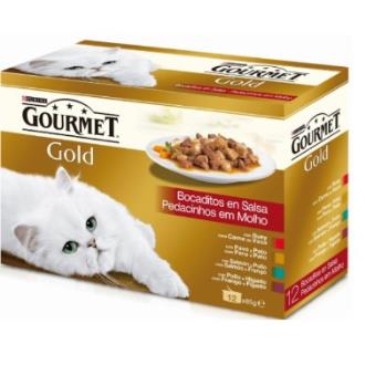 GOURMET GOLD BOCADITOS SALSA SURTIDO CAJA 12X85gr.