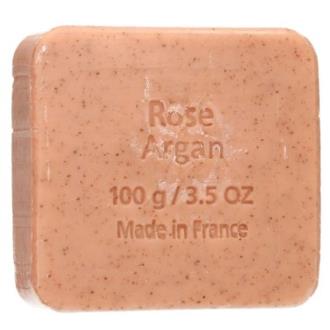 SABONETE EXFOLIANTE argan-rosa pastilha 100gr. BIO