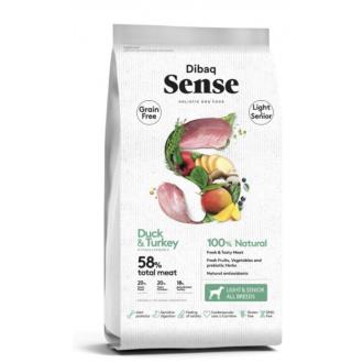 DIBAQ SENSE pato e peru - cão senior light 12kg.SG