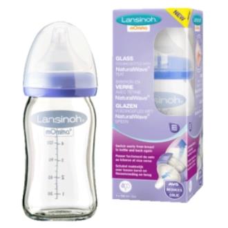BIBERON DE CRISTAL CON TETINA NATURALWAVE 160ml.