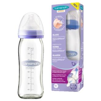 BIBERON DE CRISTAL CON TETINA NATURALWAVE 240ml.
