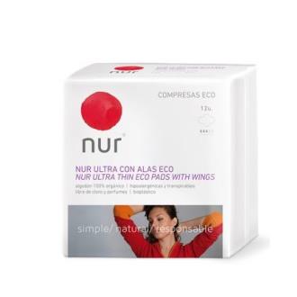 NUR compresa ultra fina con alas 12uds. ECO