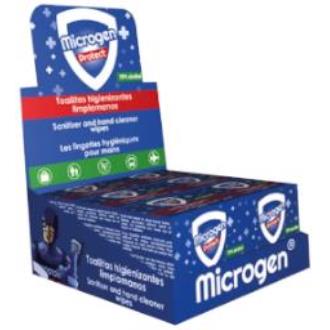 MICROGEN GEL HIDROALCOHOLICO 25toallitas