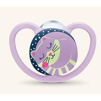 PACK CHUPETE SPACE NIGHT 18- silicona 6ud surtidas