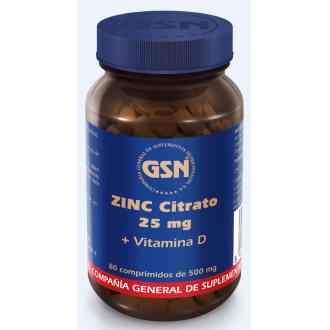 ZINC CITRATO 25mg. 80comp.