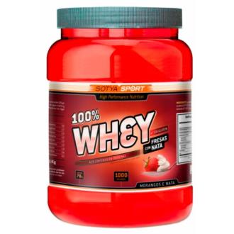 PROTEINAS whey protein 83% fresa y nata 1kg.