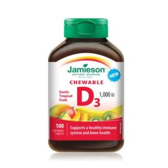 VITAMINA D 1000ui 25mcg.100comp.masticables
