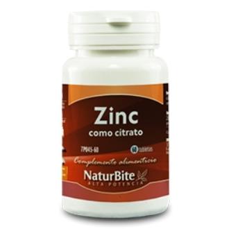 ZINC 15mg. como citrato 60comp.
