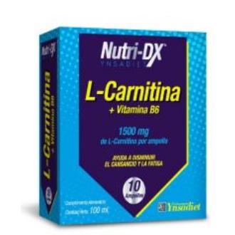 L-CARNITINA 1500mg. 10amp. NUTRI-DX