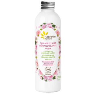 AGUA MICELAR DESMAQUILHANTE com rosa 200ml. BIO